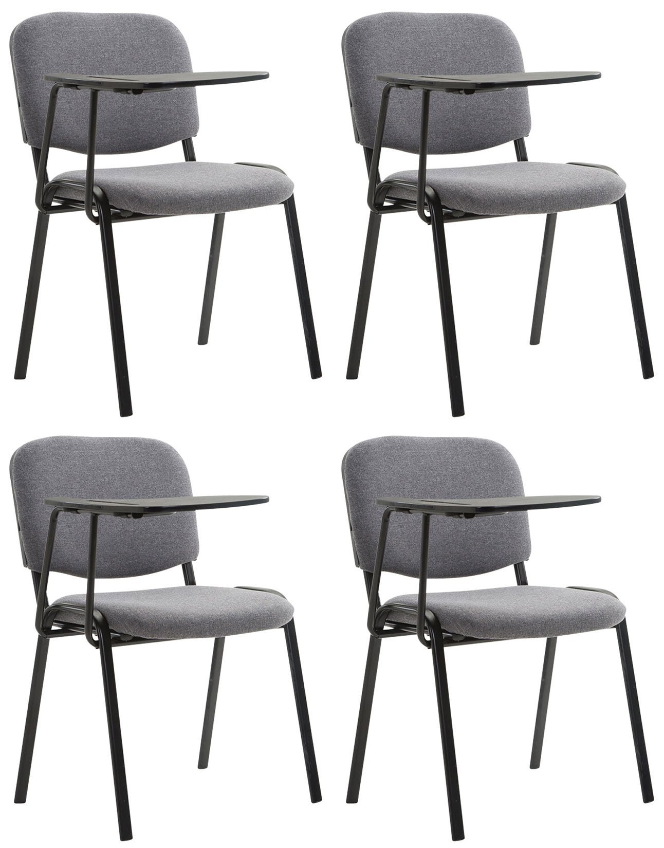 Set van 4 stoelen Ken met klaptafel Stof